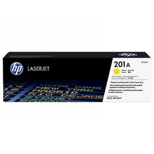HP 201A Yellow Original LaserJet Toner Cartridge For CLJ 252N Printer (Bundle With Full Set)